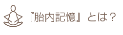 『胎内記憶』とは?